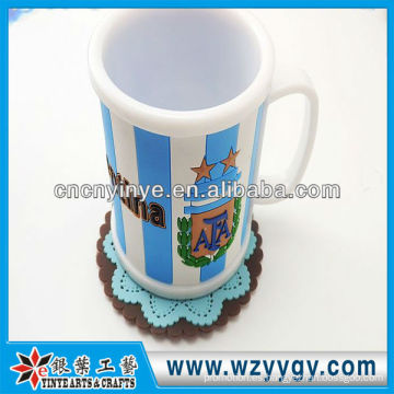 Taza souvenir promocional de moda con cubierta de goma